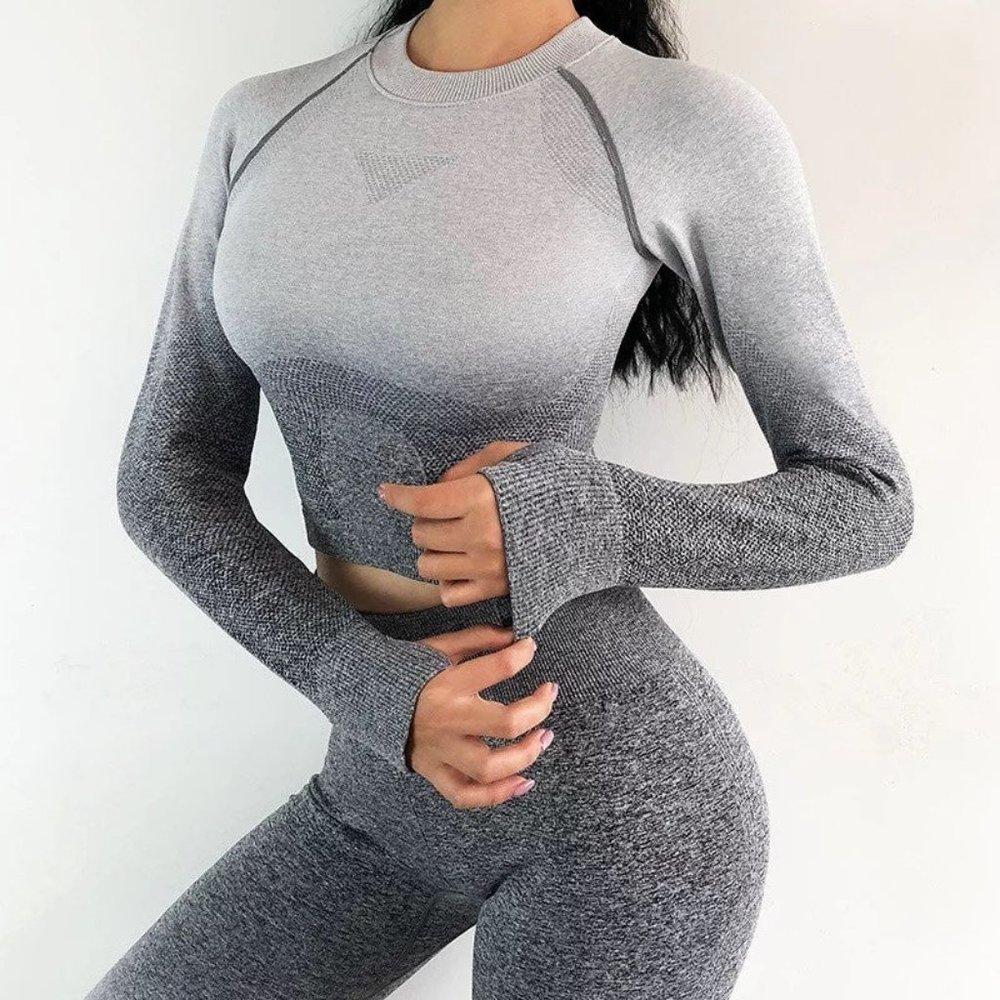 Ombre Adapt Seamless Leggings & Crop SET